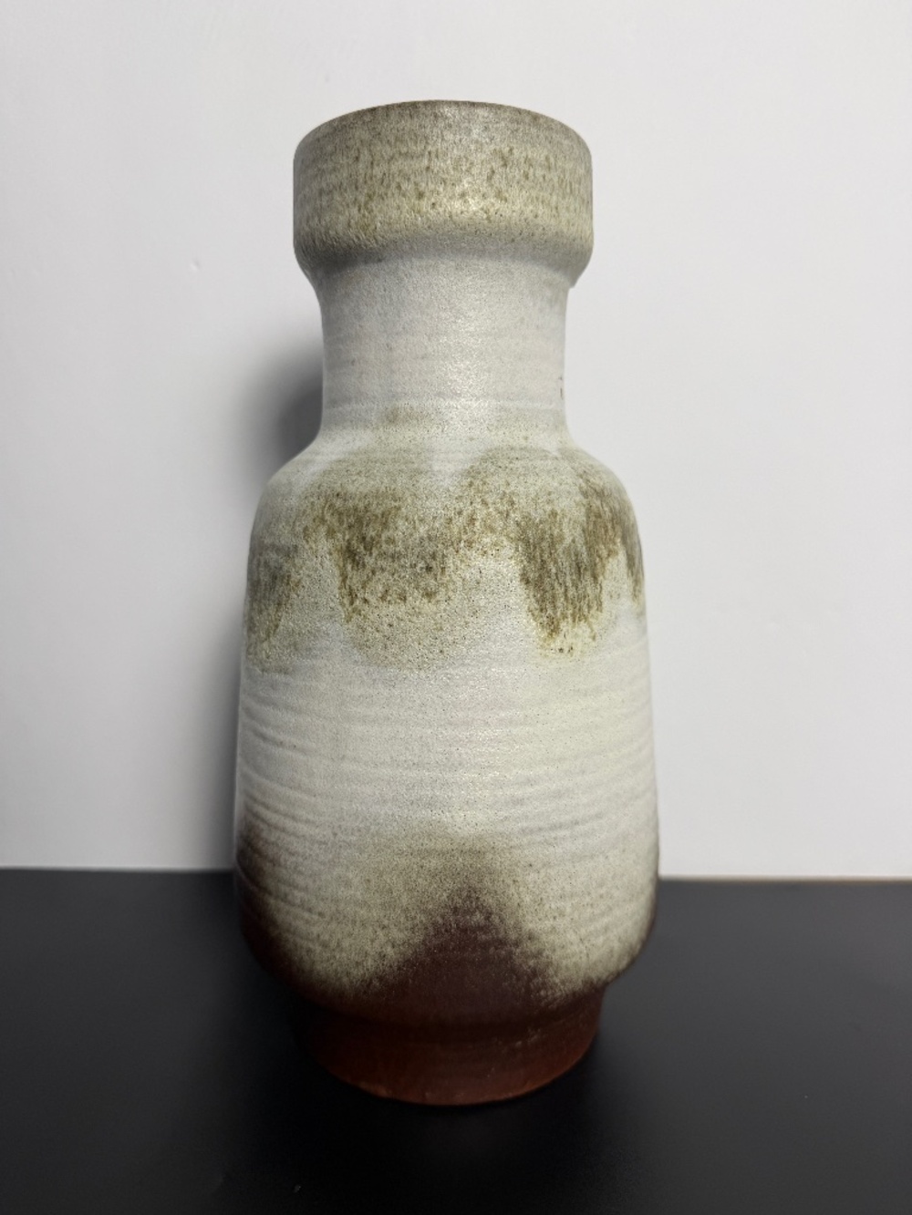 Vintage Carstens Tönnieshof W Germany 7606-25 Fat Lava MCM Art Pottery Vase